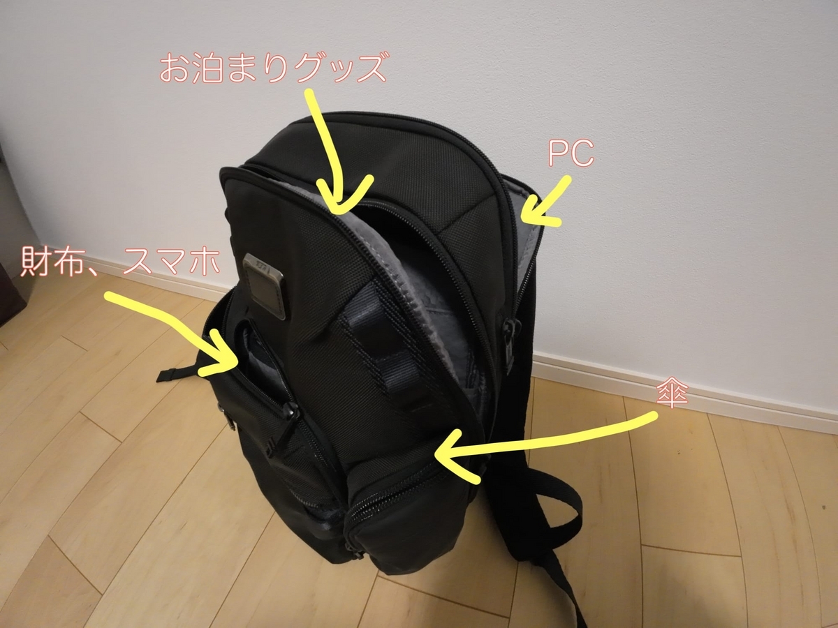 TUMIビジネスリュック