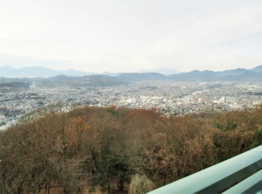 権現山の展望台からの風景