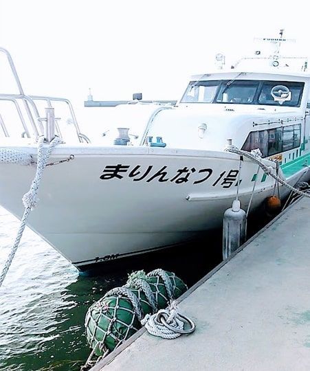 高松港から豊島まで渡る高速船まりんなつ
