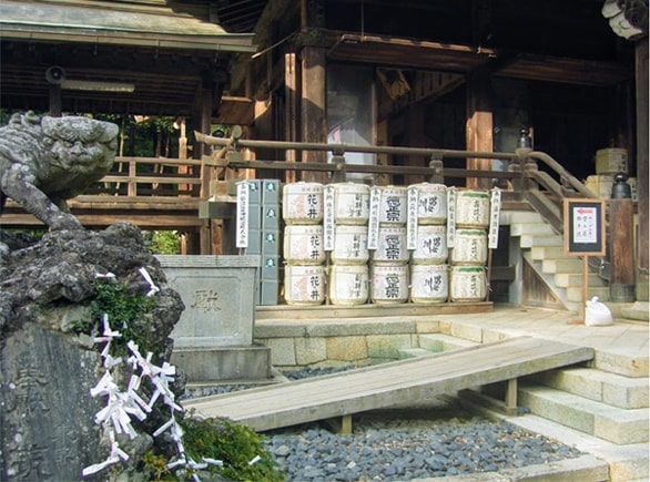 筑波山神社にある酒樽