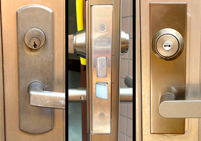 コンポーレ1900DX(LIXIL)」に付いたALPHAの錠前を「PRLA33-1(MIWA)」へ