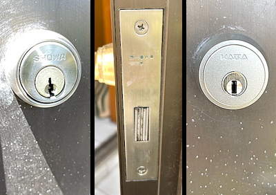 SHOWAのツーロックを「KABA3241」シリンダーへ交換 - 鍵屋 キー