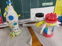 ３年生 図工 ハッピー小物入れ完成 かぎやっ子日記