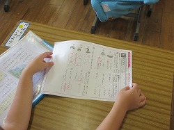 １年生 国語 カタカナのテストを返してもらう かぎやっ子日記