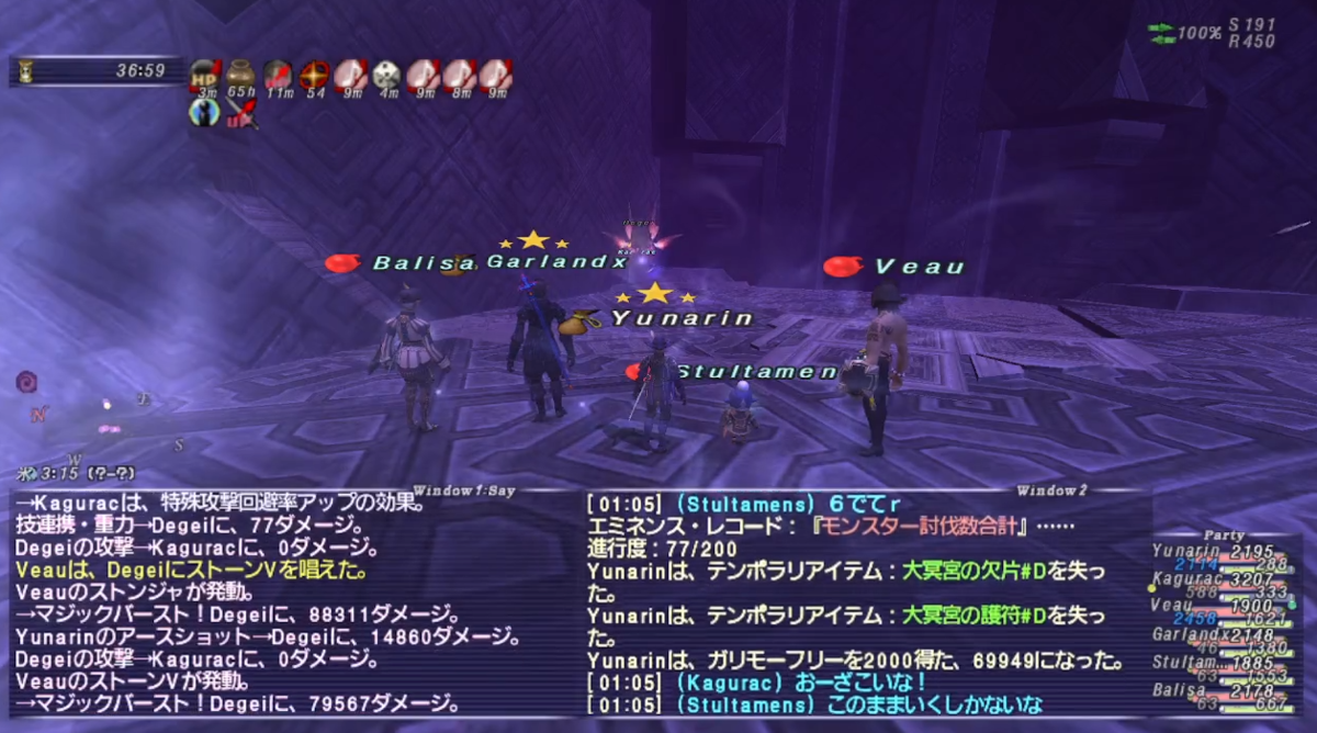 ソーティ D+Hボス討伐 チャレンジ - FF11人生を捧げるブログ