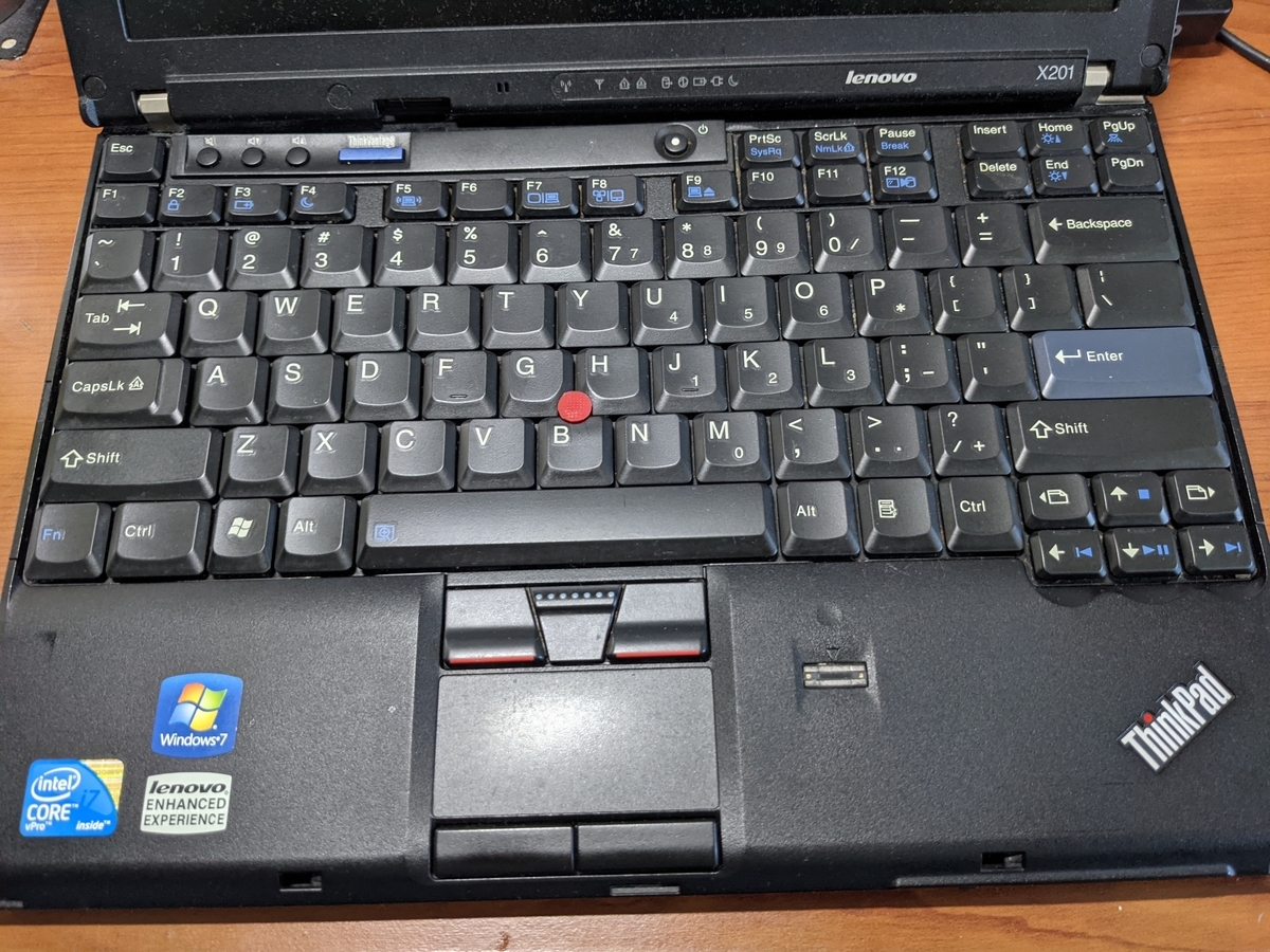 いまさらThinkPad X201のキーボードを英語配列に替えてみた