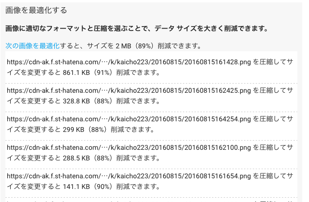 画像を最適化するための修正方法