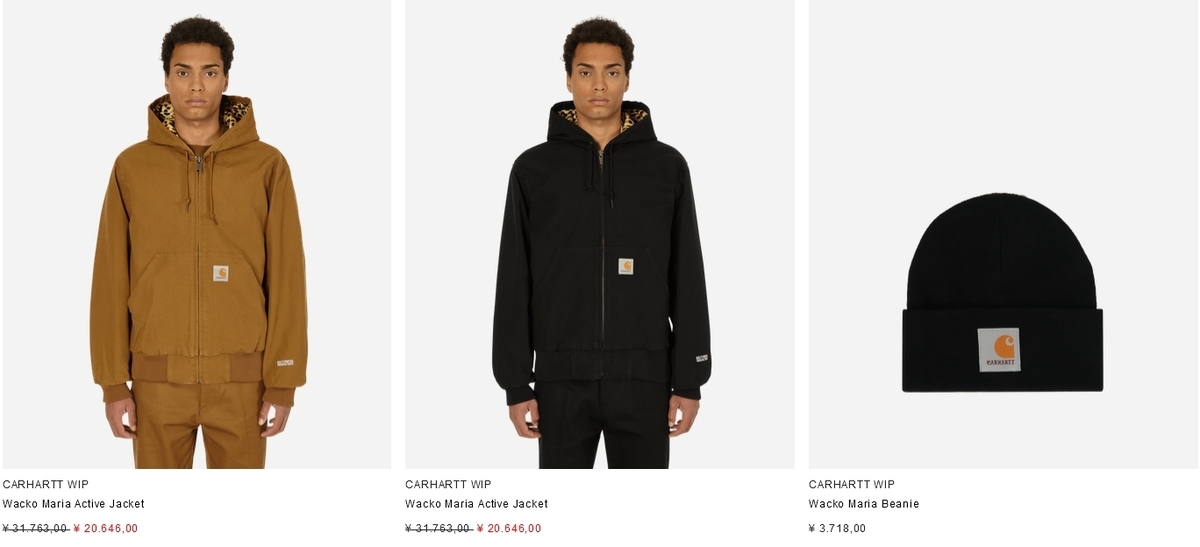 Carhartt WIP x Wacko Maria SLAM JAMで少数リストックされました 