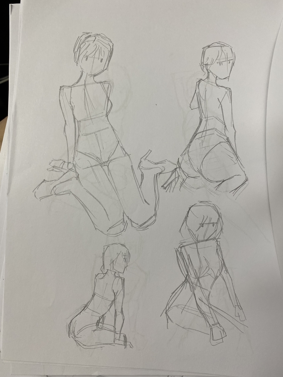 クロッキーを2500体くらいやってみた - kainownの絵について思うこと