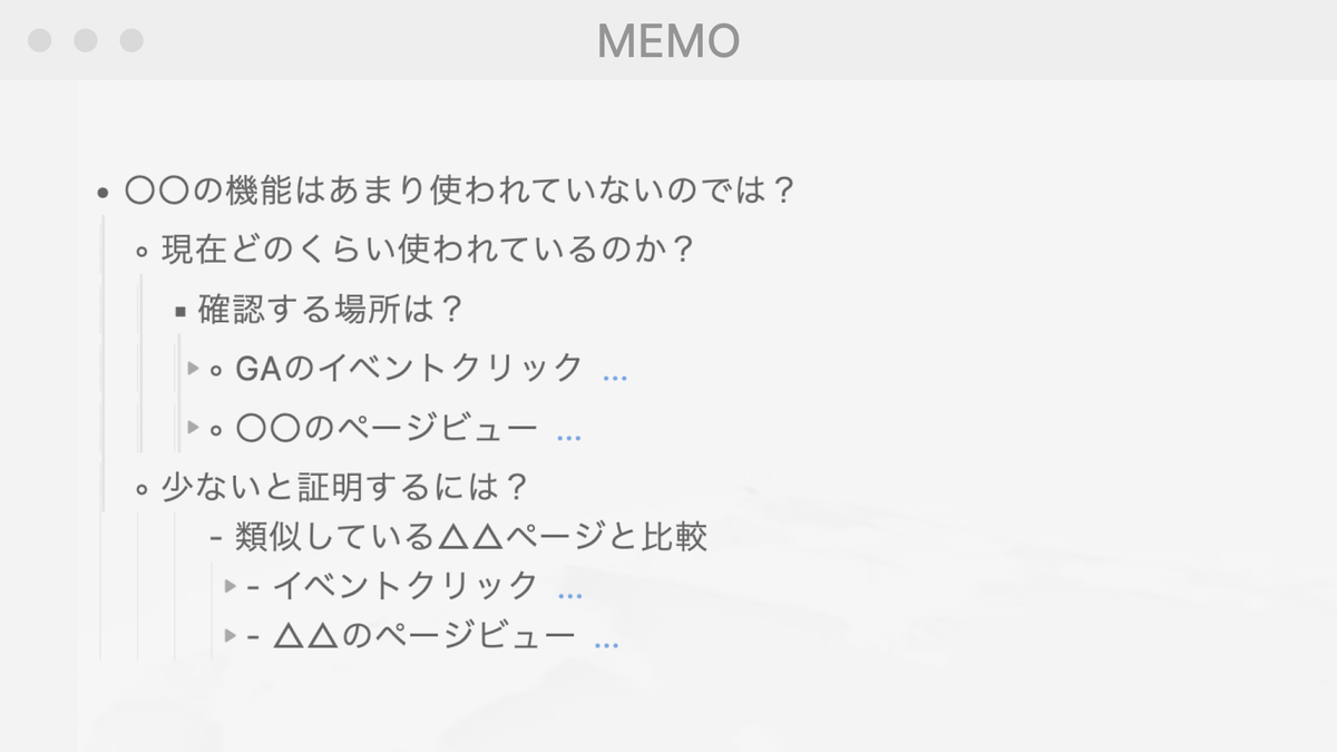 仮説を作ったら、まず文章に起こす。