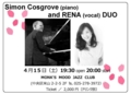 Simon Cosgrove & RENA DUO@MONK'S MOOD JAZZ CLUB