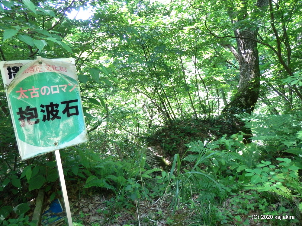古代のロマンあふれる、夏井の大波石（胎内市夏井）