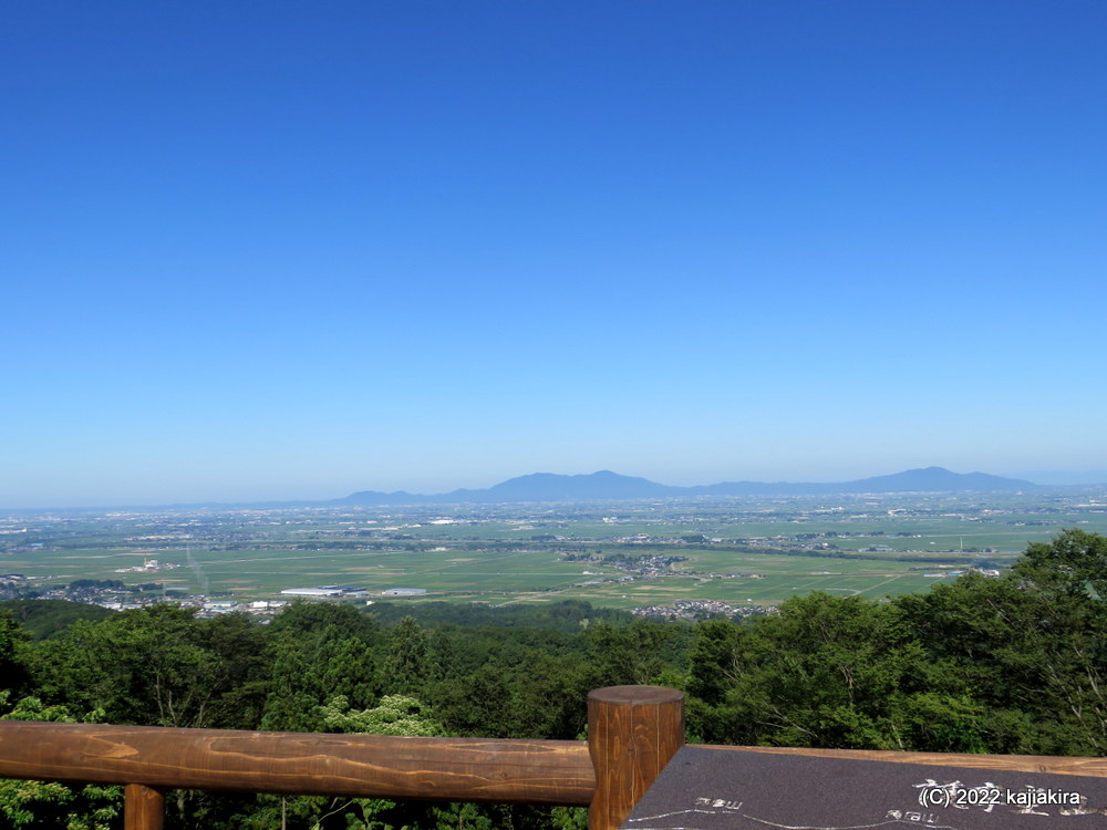 護摩堂山の山頂付近に広がる「あじさい園」