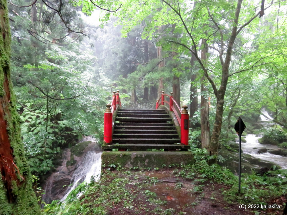 豪雨の中、二王子岳麓に鎮座する下越総鎮守「二王子神社」へ初めて参拝。