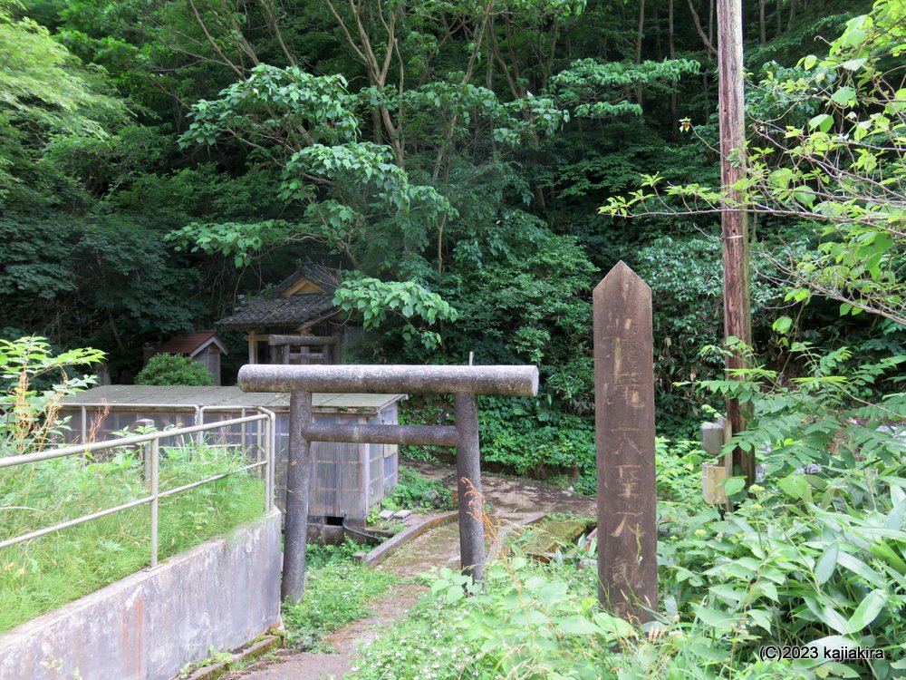 お不動様の清水（里の名水・やまがた百選）［山形県鶴岡市加茂］