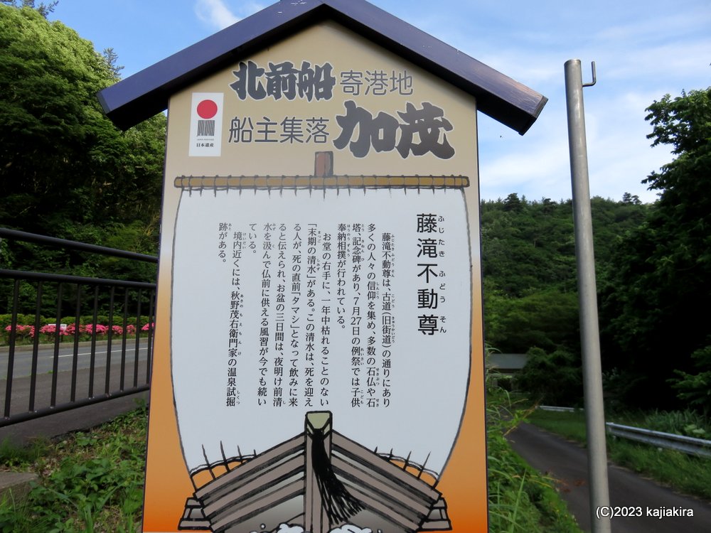 お不動様の清水（里の名水・やまがた百選）［山形県鶴岡市加茂］
