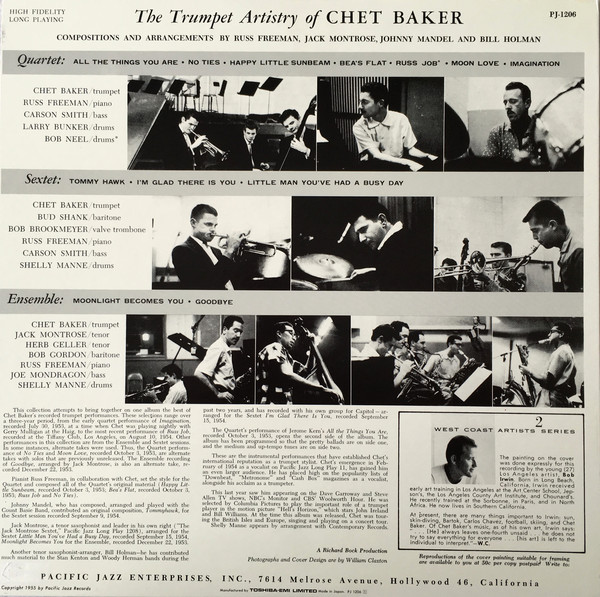 Chet Baker - The Trumpet Artistry of Chet Baker (Pacific Jazz) 1954