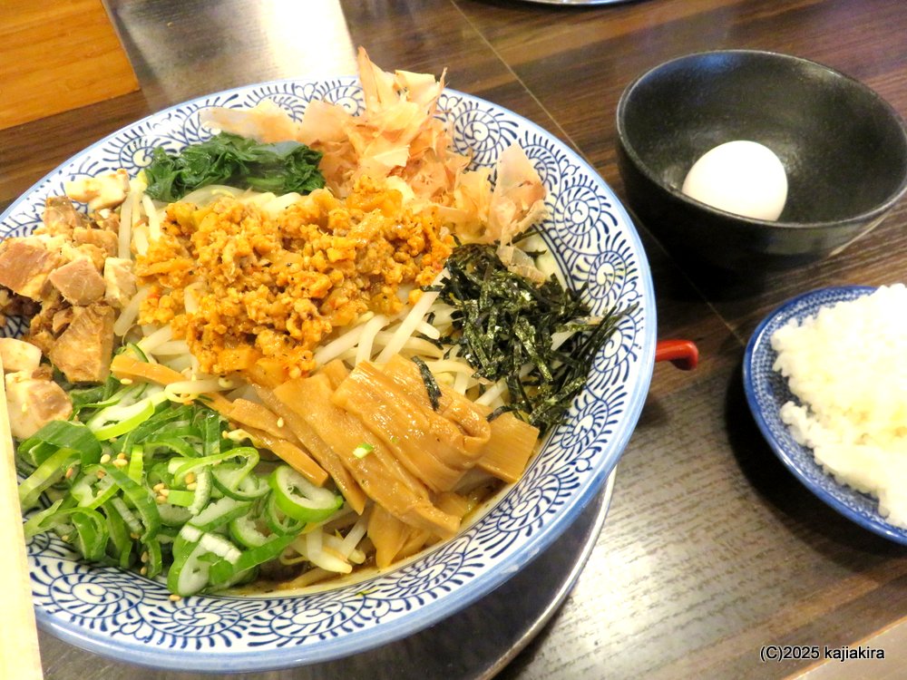 まぜそば「荒川らーめん魂 あしら 本店（村上市切田）」