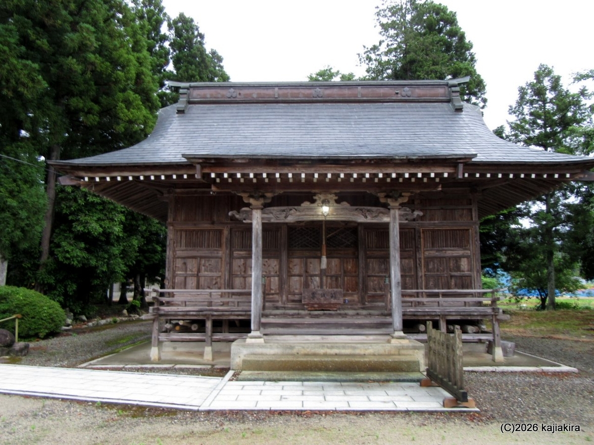 奈良時代に創建された新発田市松岡の石動神社（伊須流岐比古神社）