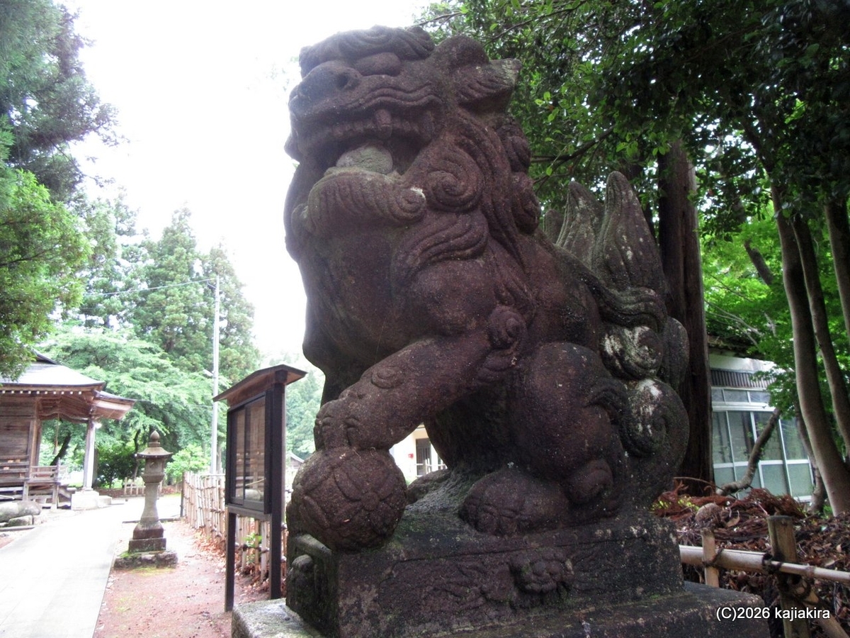奈良時代に創建された新発田市松岡の石動神社（伊須流岐比古神社）