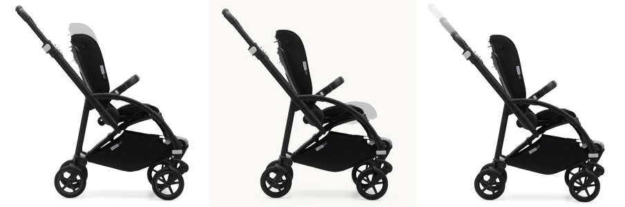 bugaboo bee6 ベビーカー　ブラック Bugaboo Bee 6 seat and bassinet stroller black sun canopy, black