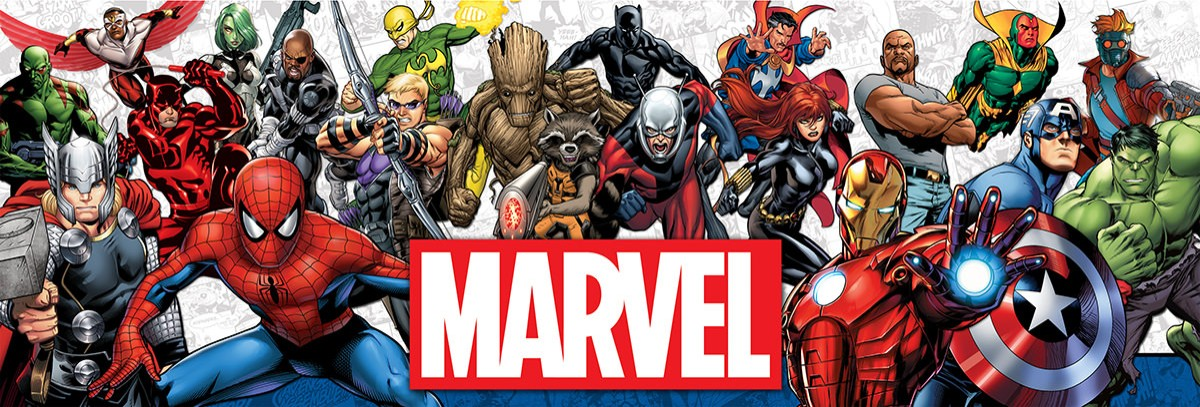 も*ん様 マーベル　アベンジャーズ　絵 MARVEL アベンジャーズ アッセンブル Tシャツ M ブルー マーベル