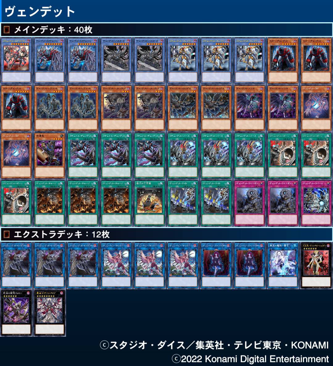 遊戯王OCG】ヴェンデットを組んでみたくなった - ダントーくんの備忘録