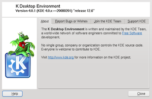 無理やりGentooに入れたopenSUSEのKDE4 バージョン情報