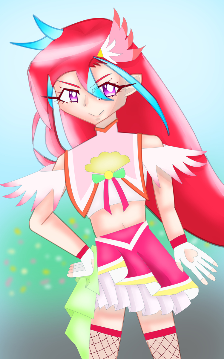 キュアフラミンゴのイラスト - いれいざーの放浪オタクログ