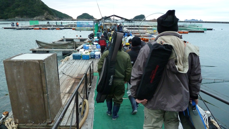 海上釣り堀へ行く！