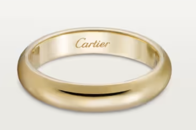 Cartier ウェディングバンド 結婚指輪 シンプル リング ダイヤモンド C de Cartier