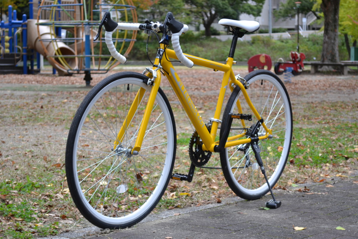 2万円のロードバイクを買ってみた (8) フロント駆動系も交換し改修完了