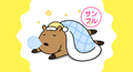 カピバラとイルカの奇妙な生活_眠るカピバラのLINEスタンプ