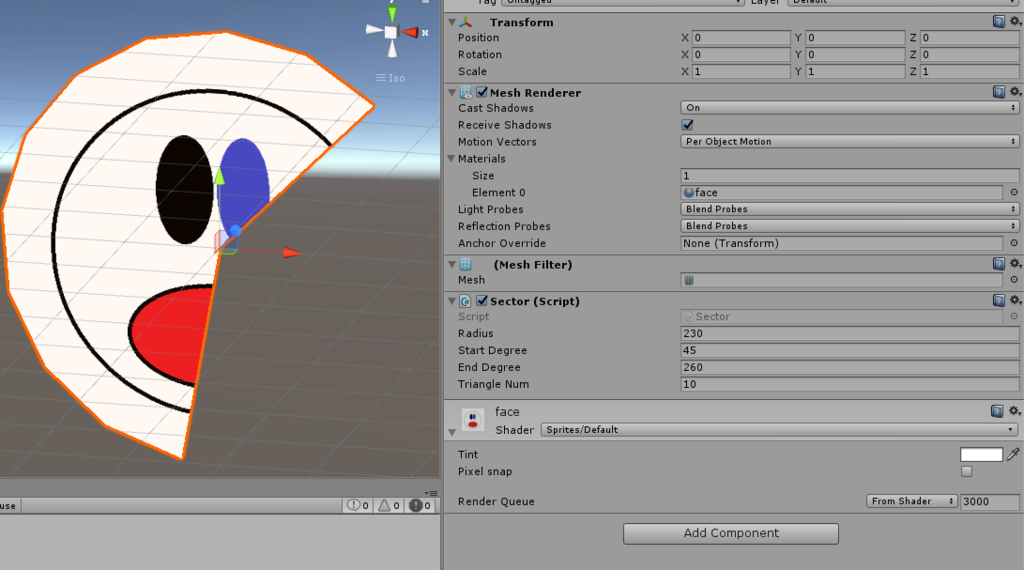 Unity 扇型 描画 - gologiusの巣
