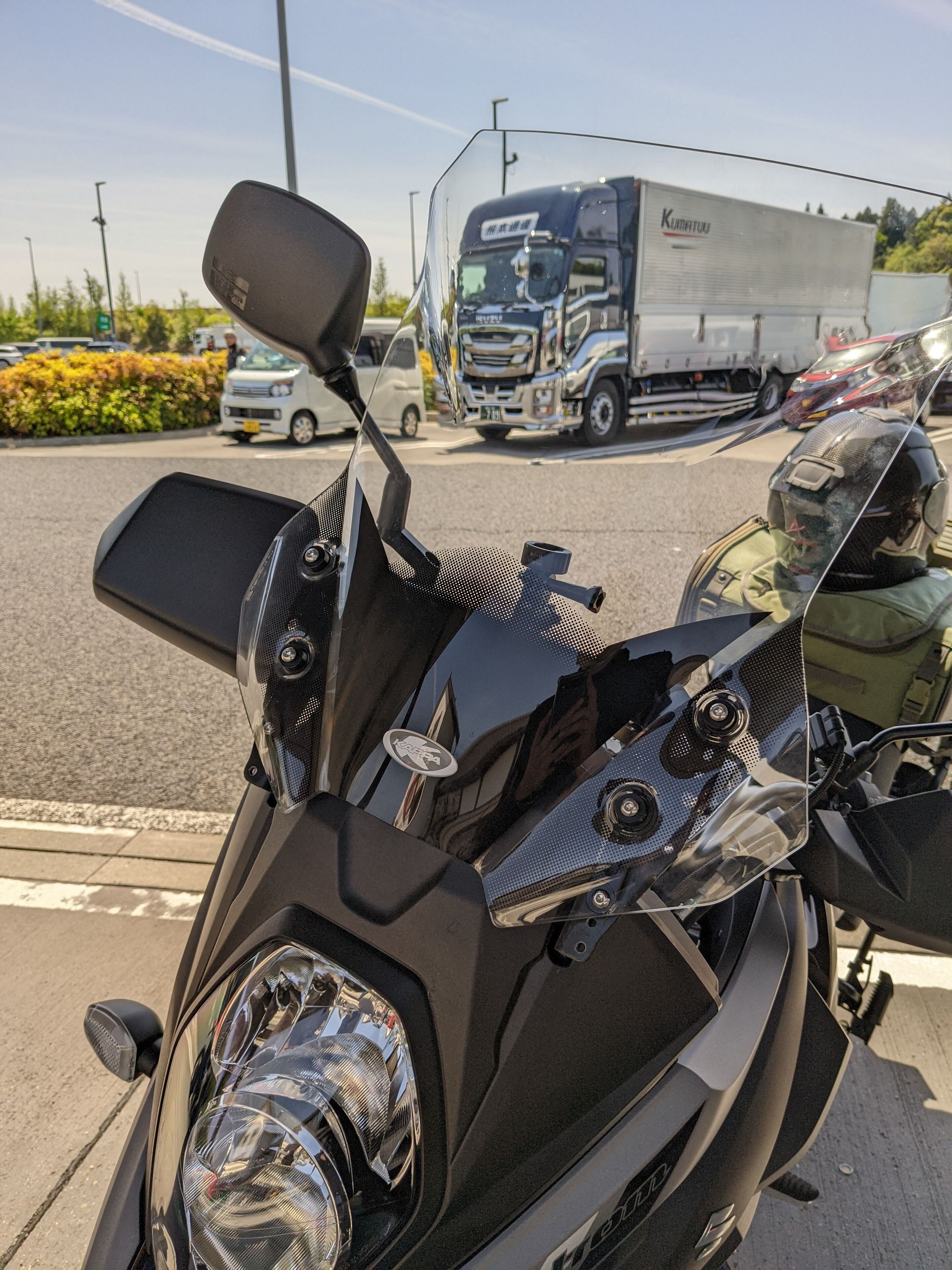 Vストローム650の風切り音を何とかしよう（提案） - 趣味は多い