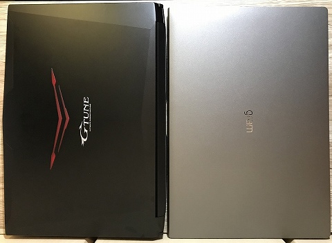15.6インチのノートパソコンと比較