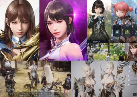 3Dモデルのキャラクターの顔の造形が美しい神ゲー│MMO RPGアプリ:V4