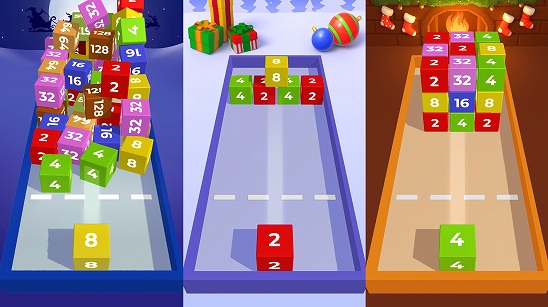 チェーンキューブ：2048 3Dマージゲーム