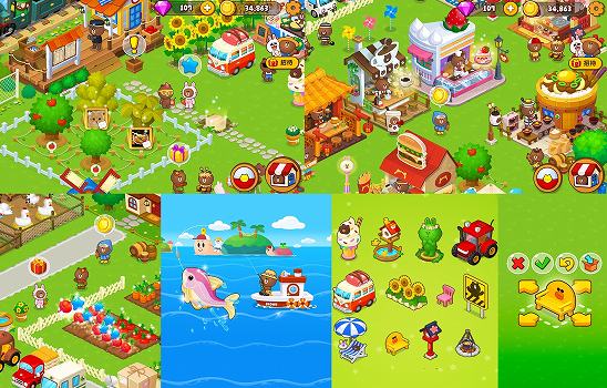 LINE ブラウンファーム　箱庭ゲームアプリ