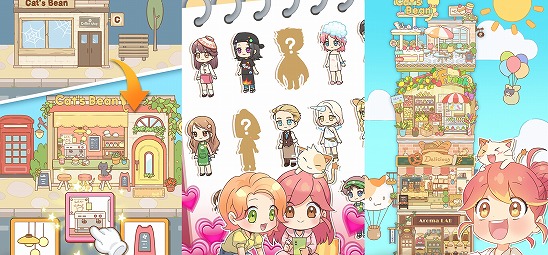 小学生ゲームアプリ無料/猫系   ビルを拡張するゲーム / 人を集めるゲーム   マイペースで遊べるRPGアプリ/会社ゲーム