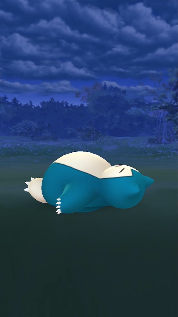 寝ているカビゴン ポケモンと共に 生きていく