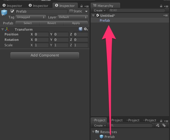 Prefabの状態を保ったままのオブジェクトをプログラムから作成する
