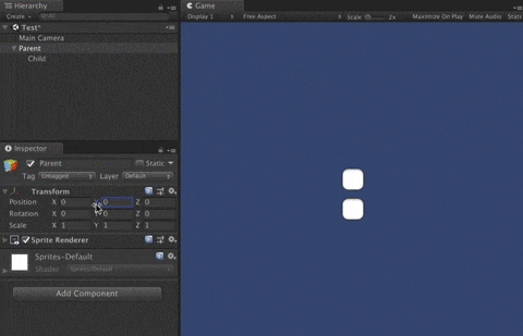 親子関係にせず プログラムも書かずにpositionを追従させる Unity 3 Kanのメモ帳