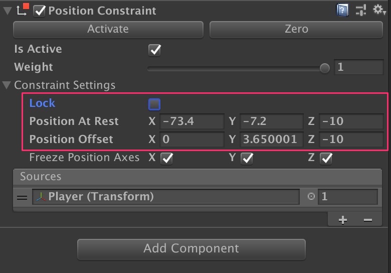 親子関係にせず、プログラムも書かずにPositionを追従させる【Unity】 - (:3[kanのメモ帳]
