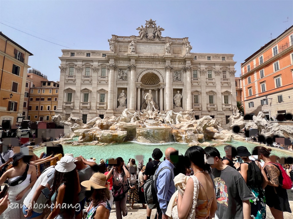イタリア/ローマ】ローマの願いが叶う場所？トレヴィの泉でコインを投げてみた！ - かなとぼんぼん
