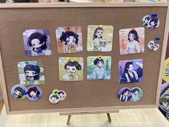 薬屋のひとりごと 猫猫 壬氏 極楽湯 クリアカード コースター ポストカード 薬屋のひとりごと 猫猫 壬氏 極楽湯 クリアカード コースター ポスト