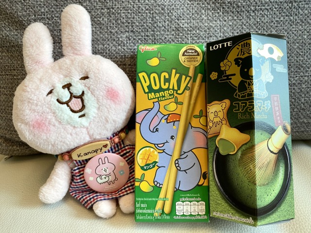 タイ限定タイ文字のポッキーとコアラのマーチ - happykanapyのCebuライフ