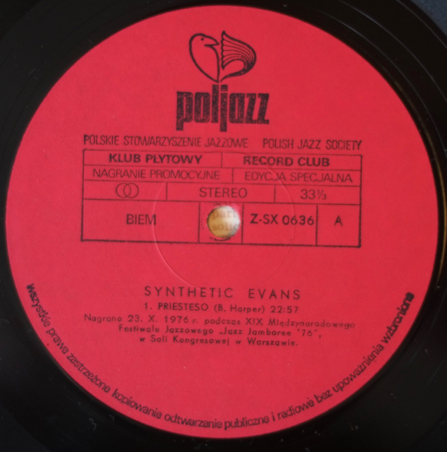 Gil Evans: Syntetic Evans (1976) ポーランドのギル