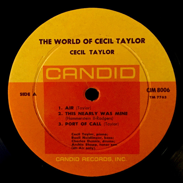 Cecil Taylor: The World Of Cecil Taylor(1960) 現代音楽的と