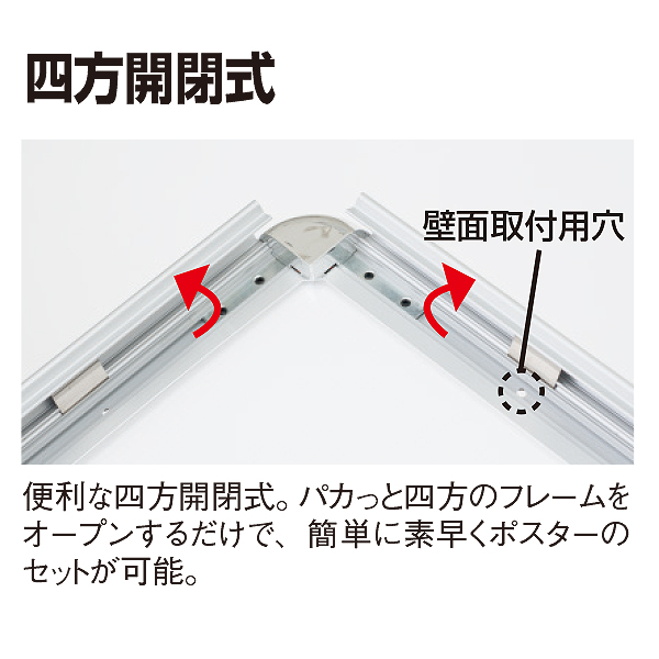 MGライトパネルカスタムは四方開閉式